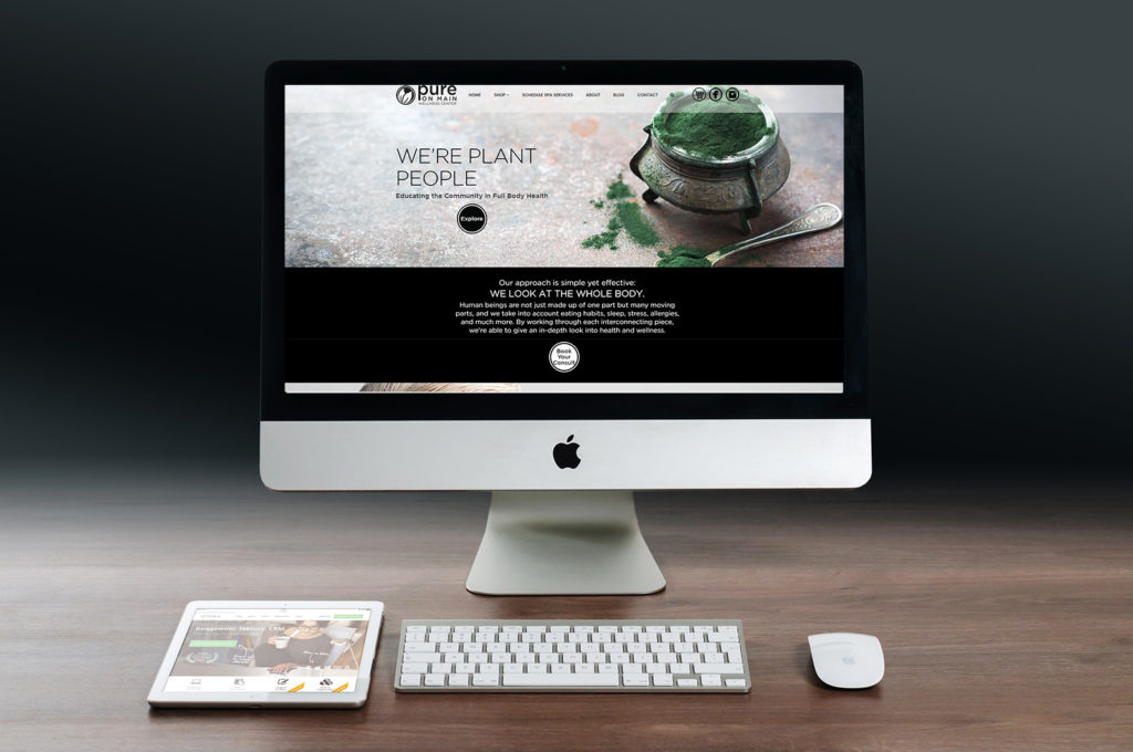 Pure On Main Website Redesign Desktop Version Home Page Design